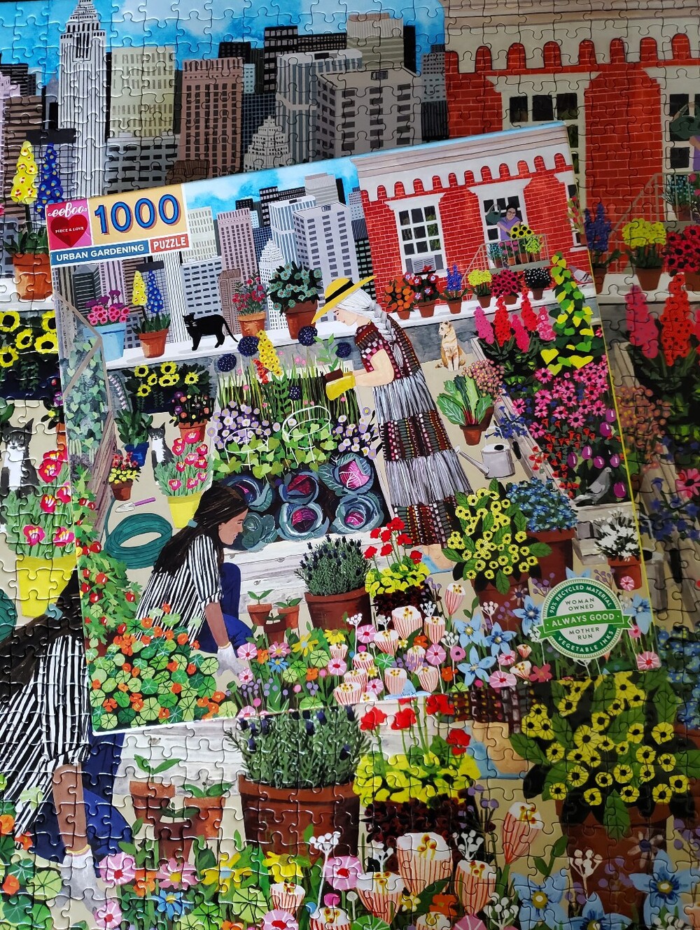 Eeboo Urban Gardening Puzzle